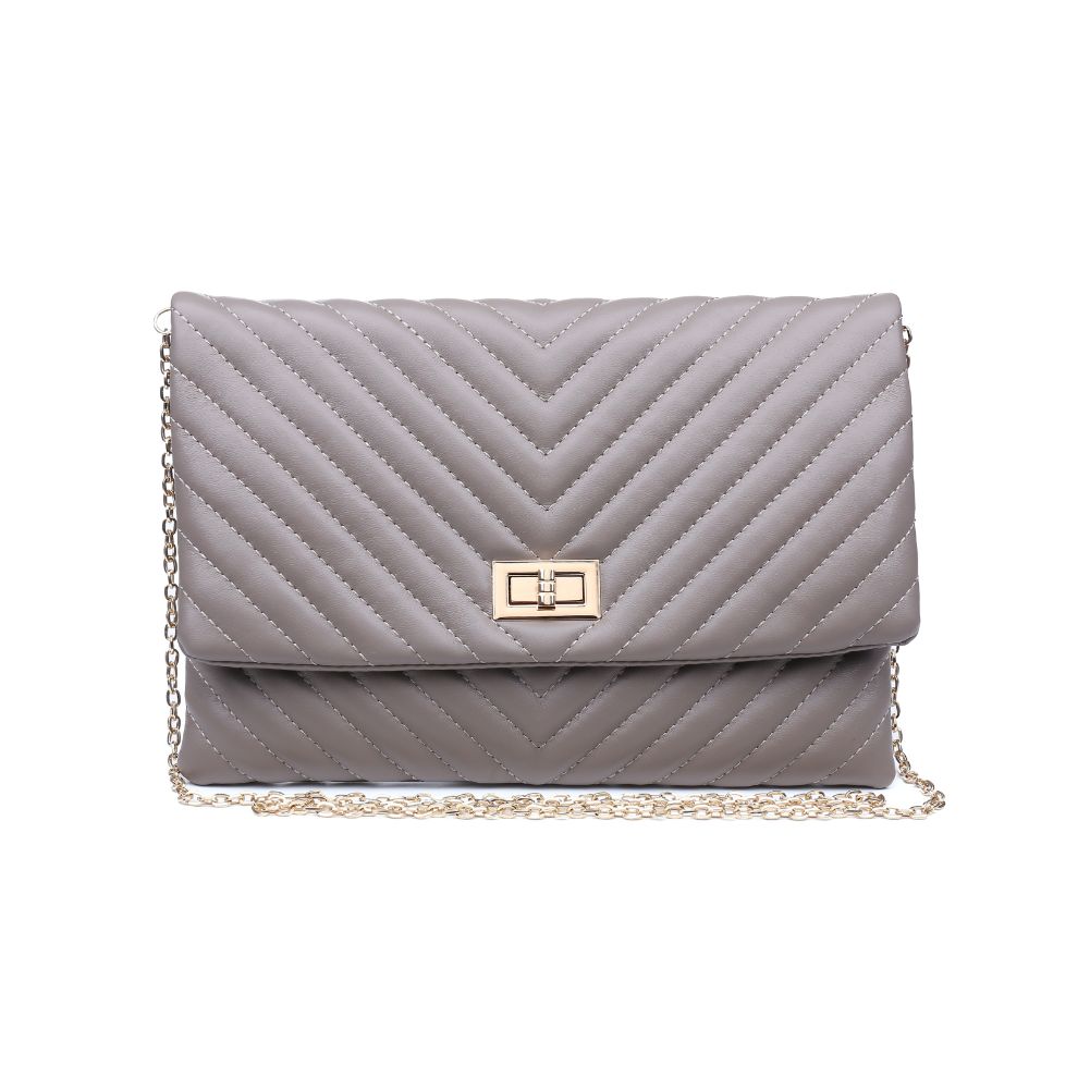 Product Image of Urban Expressions Victoria Clutch NA-840611163691 View 1 | Grey