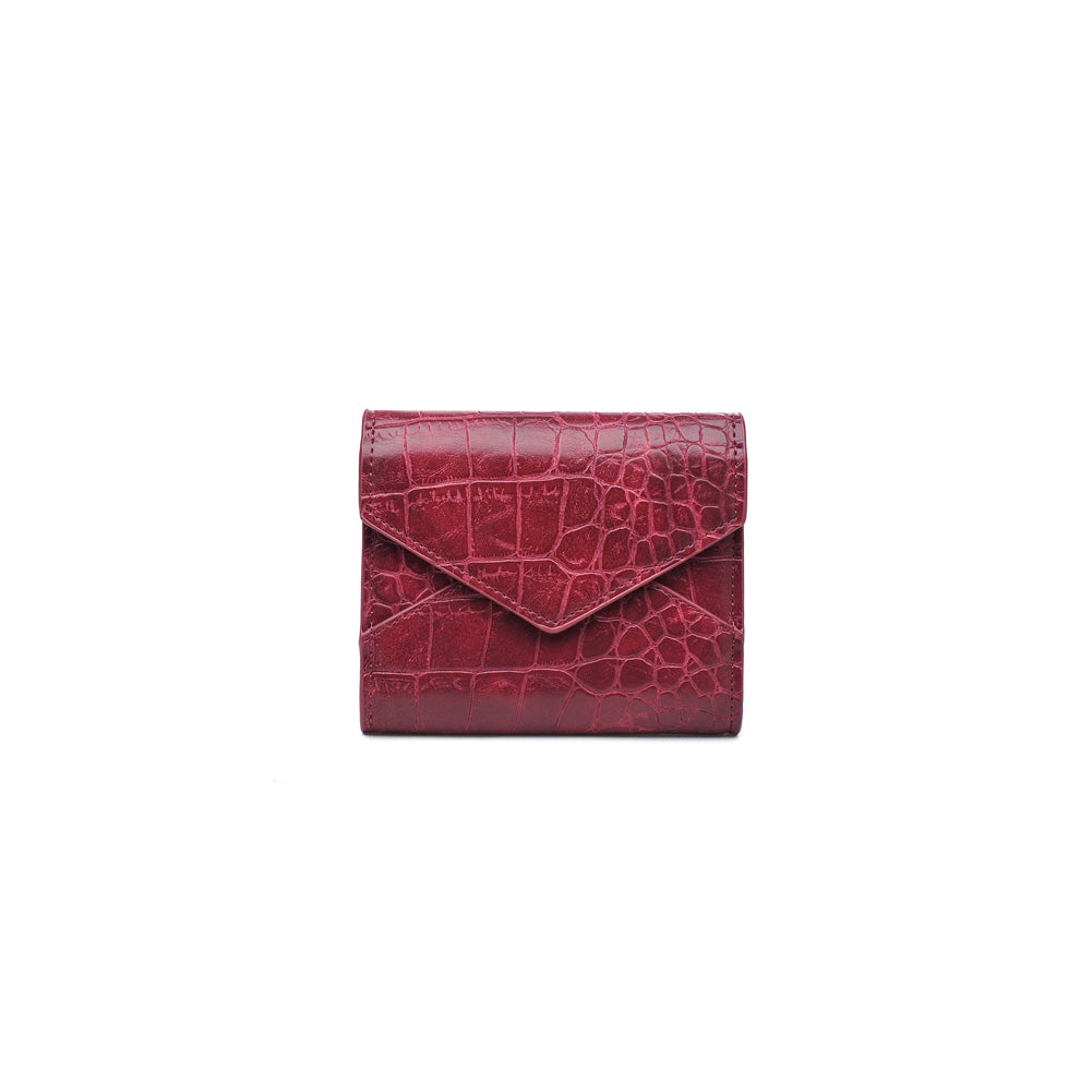 Product Image of Urban Expressions Layla Croc Wallet NA-840611154101 View 1 | Burgundy