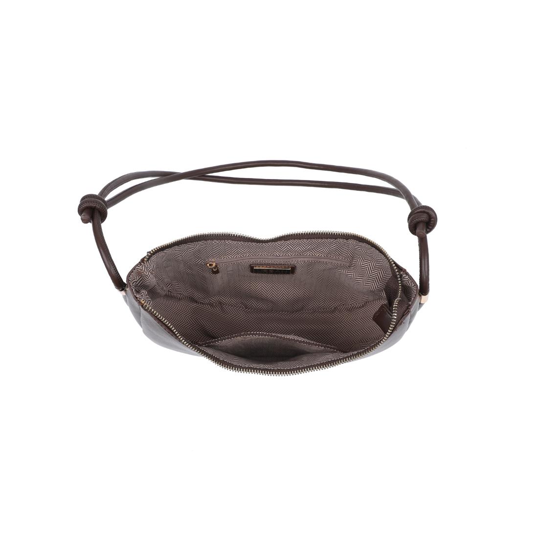 Woman wearing Espresso Urban Expressions Murphy Crossbody 840504208164 View 9 | Espresso