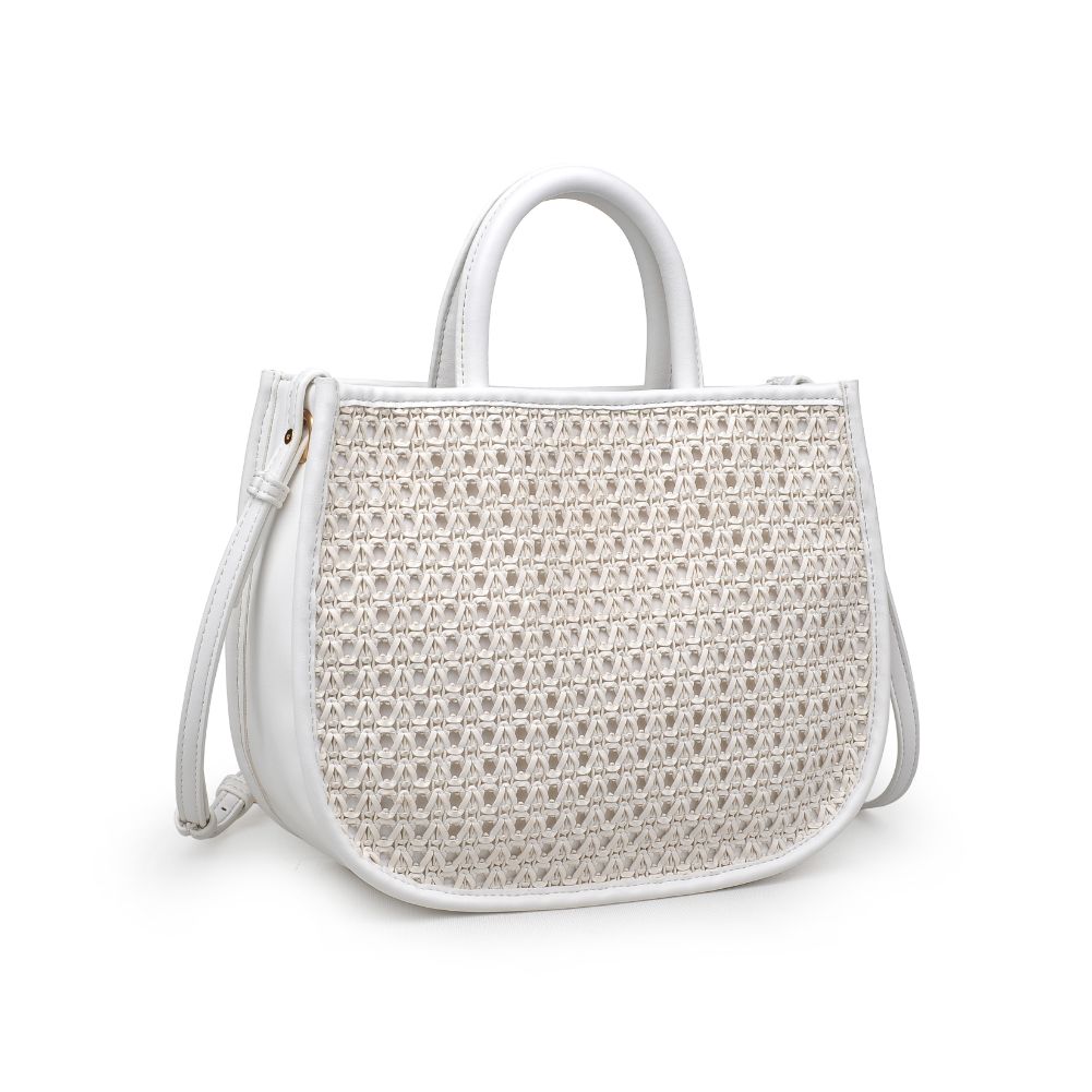 Woman wearing White Urban Expressions Carmen Crossbody 840611169419 View 6 | White