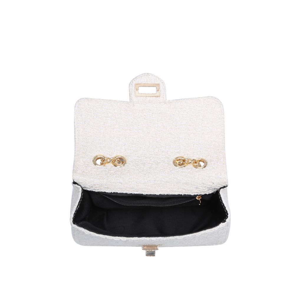 Woman wearing White Urban Expressions Camille Shoulder Bag 818209019712 View 9 | White