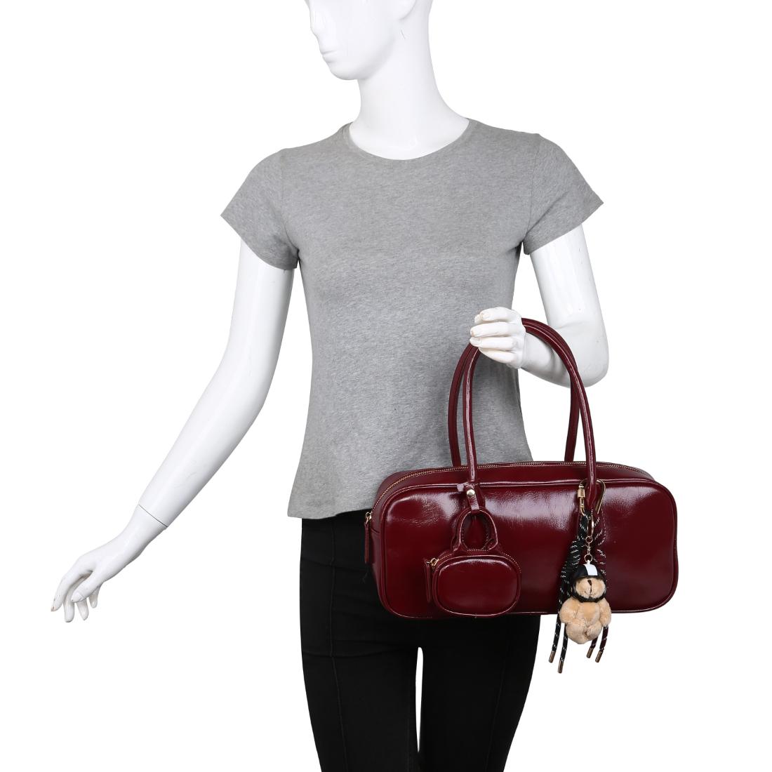 Product Image of Urban Expressions Liora Shoulder Bag 840611198075 View 5 | Burgundy