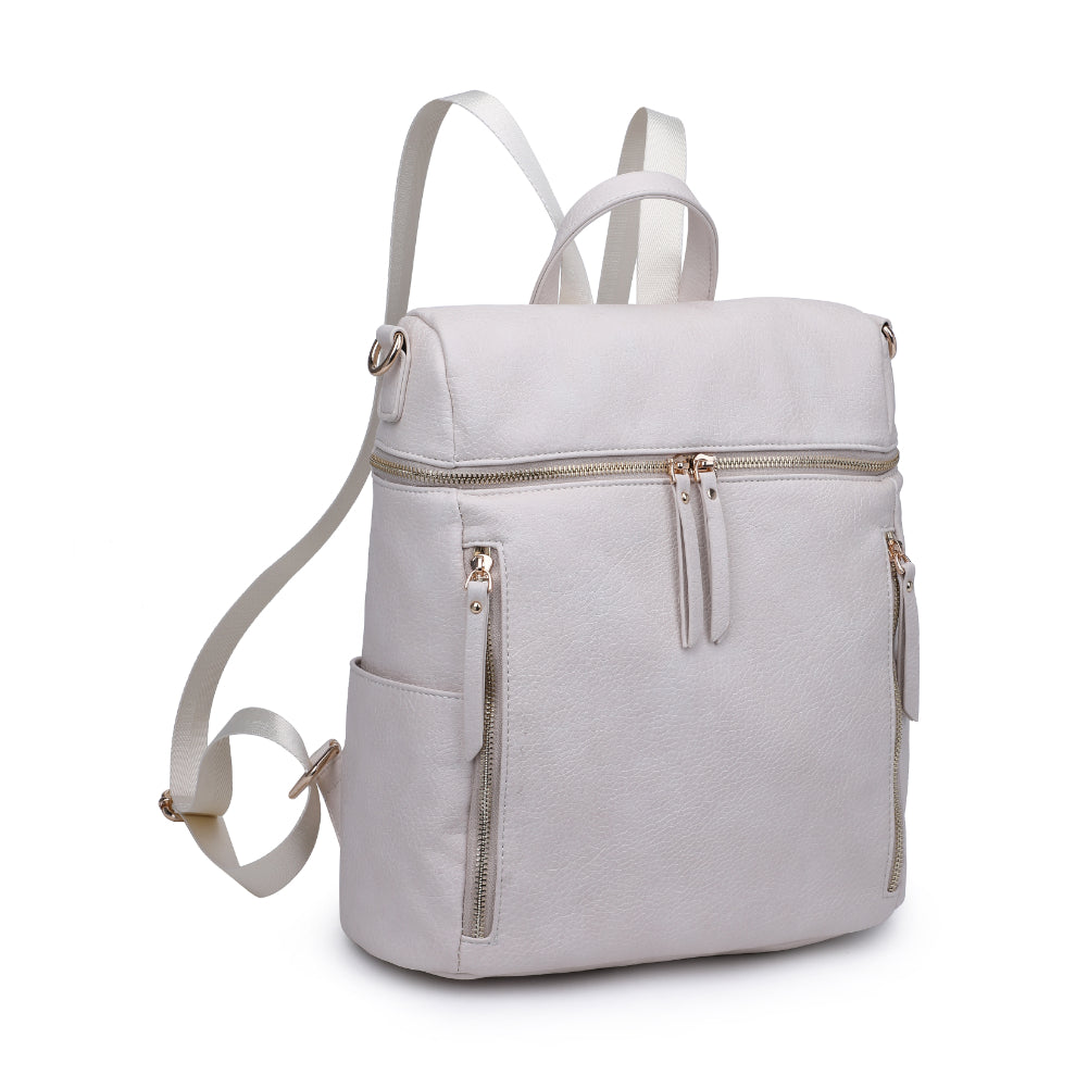 Product Image of Urban Expressions Jefferson Backpack 840611179760 View 6 | Cream
