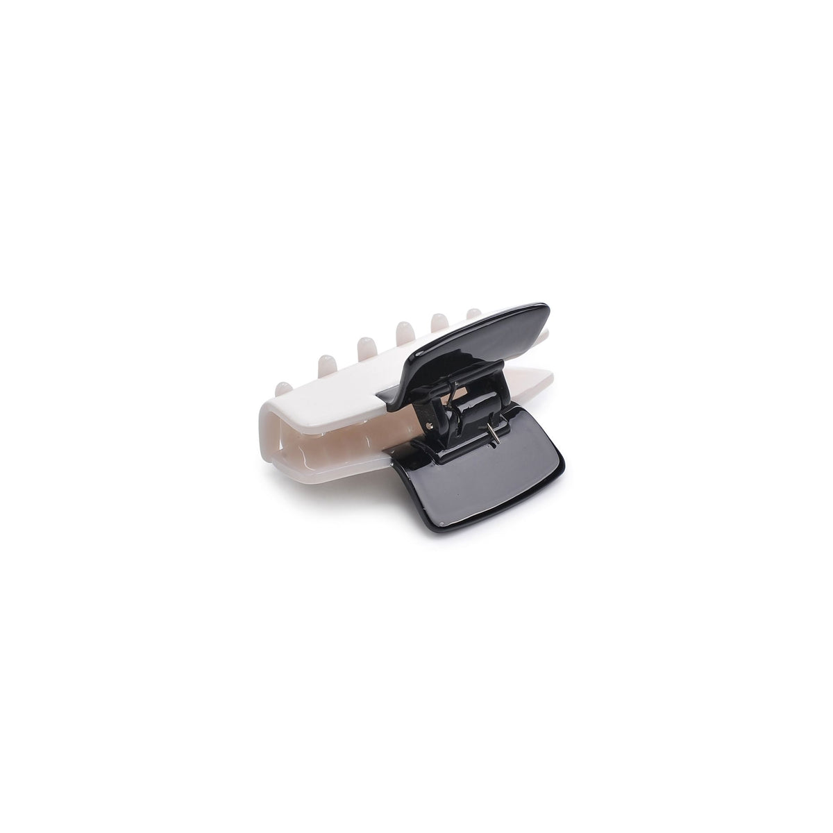 Urban Expressions Colorblock Hair Claw Hair Claw 818209013338 View 3 | Ivory Black