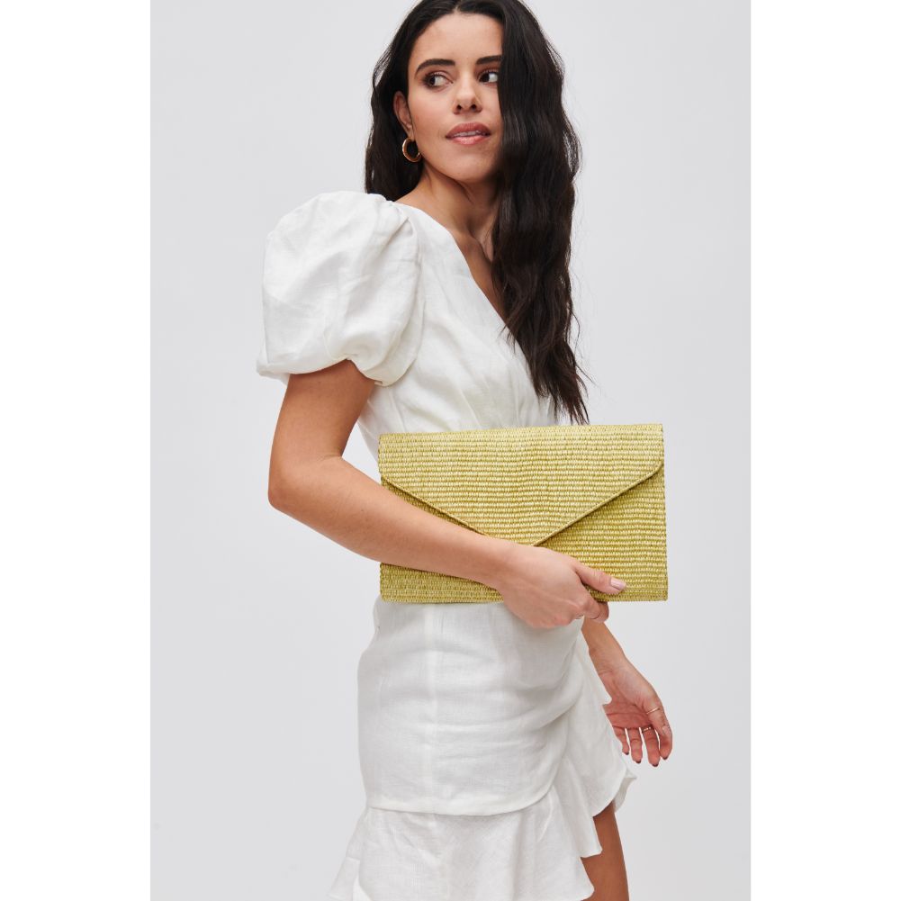 Woman wearing Sunflower Urban Expressions Trista Clutch 840611108234 View 1 | Sunflower