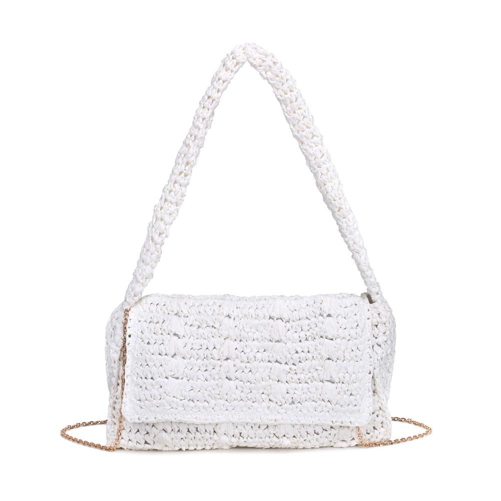 Woman wearing White Urban Expressions Anika Crossbody 840611124616 View 5 | White