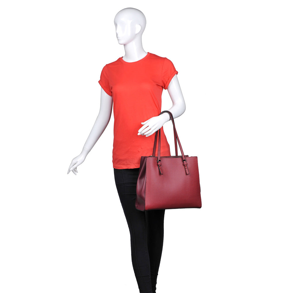 Product Image of Urban Expressions Tia Tote NA-840611150059 View 5 | Burgundy