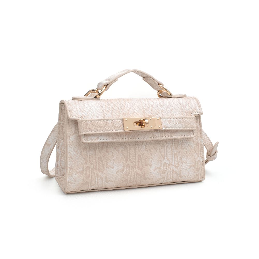 Product Image of Urban Expressions Georgina Snake Crossbody 840611171962 View 6 | Cream