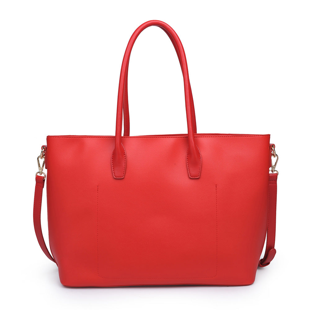 Woman wearing Red Urban Expressions Love Tote 840611160706 View 7 | Red