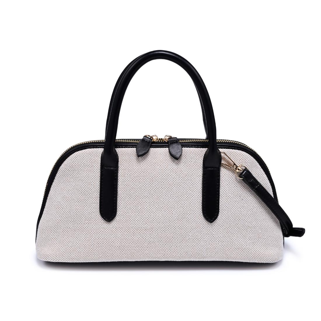 Woman wearing Ivory Black Urban Expressions Amelia Crossbody 840504207884 View 7 | Ivory Black