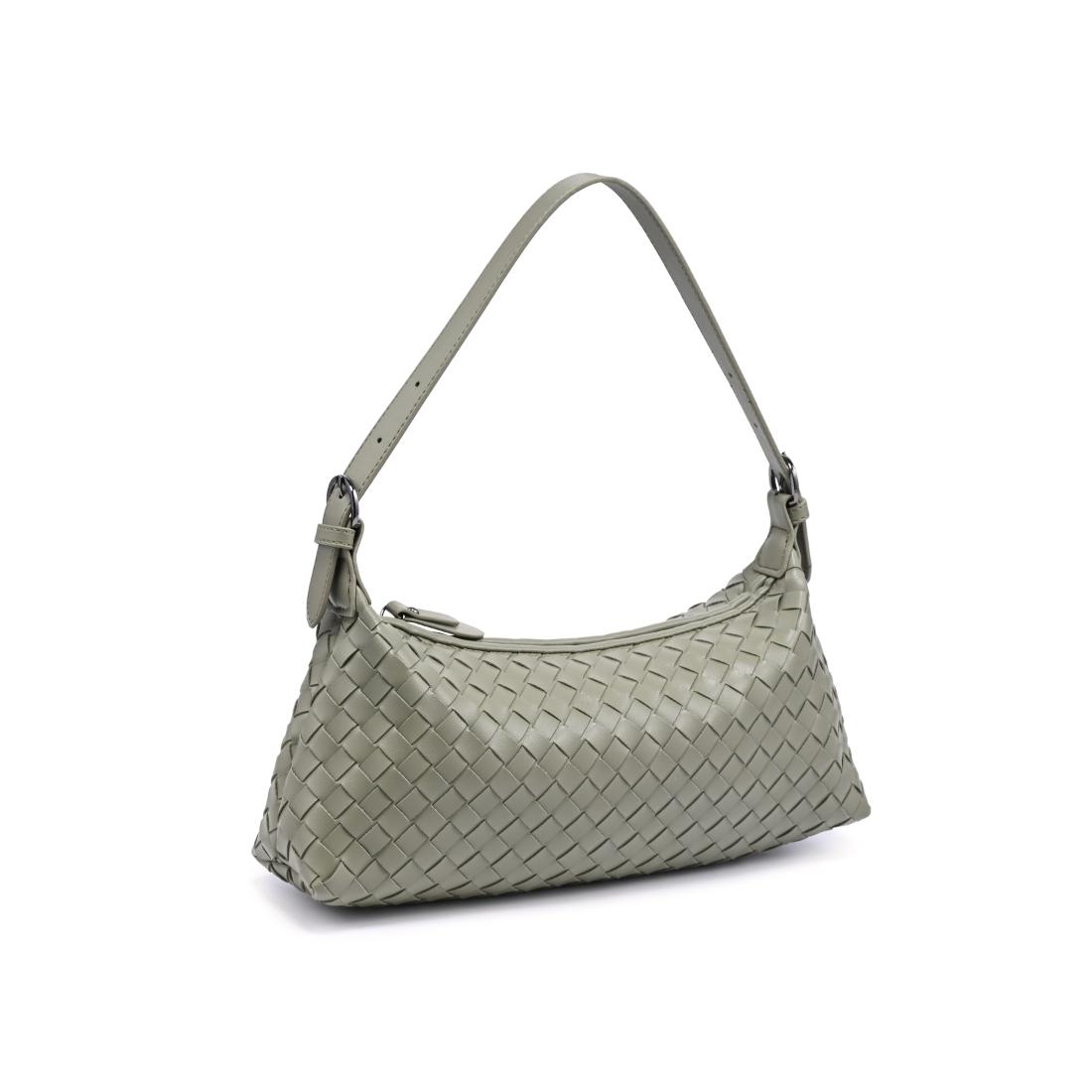 Woman wearing Sage Urban Expressions Audrey Shoulder Bag 840504204074 View 6 | Sage