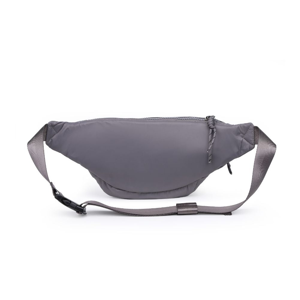 Woman wearing Carbon Urban Expressions Laurence - Nylon Belt Bag 840611114846 View 7 | Carbon