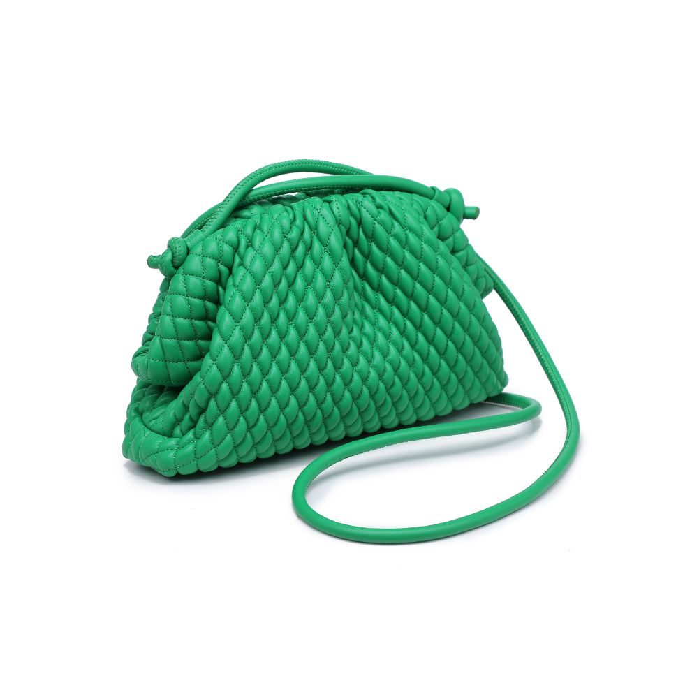 Woman wearing Kelly Green Urban Expressions Elise Crossbody 840611118370 View 6 | Kelly Green