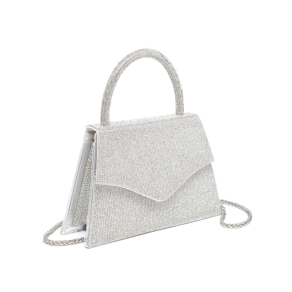 Product Image of Urban Expressions Bonita Evening Bag 840611104427 View 6 | Silver