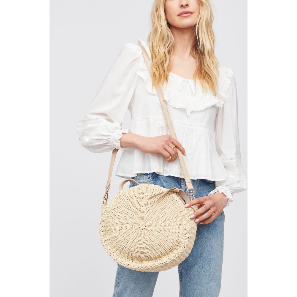 Woman wearing Cream Urban Expressions Ellesmere Shoulder Bag 818209018715 View 1 | Cream