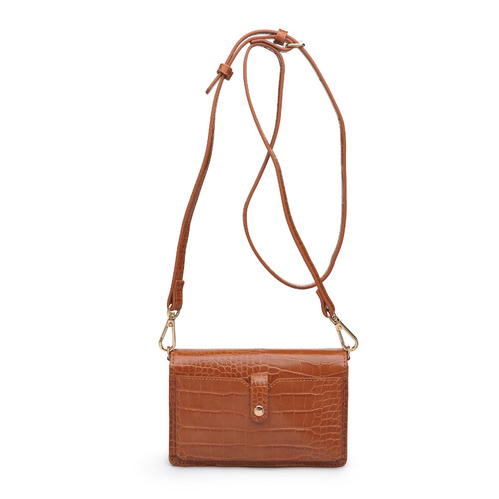 Product Image of Urban Expressions Emma Croc Crossbody 840611169457 View 3 | Tan