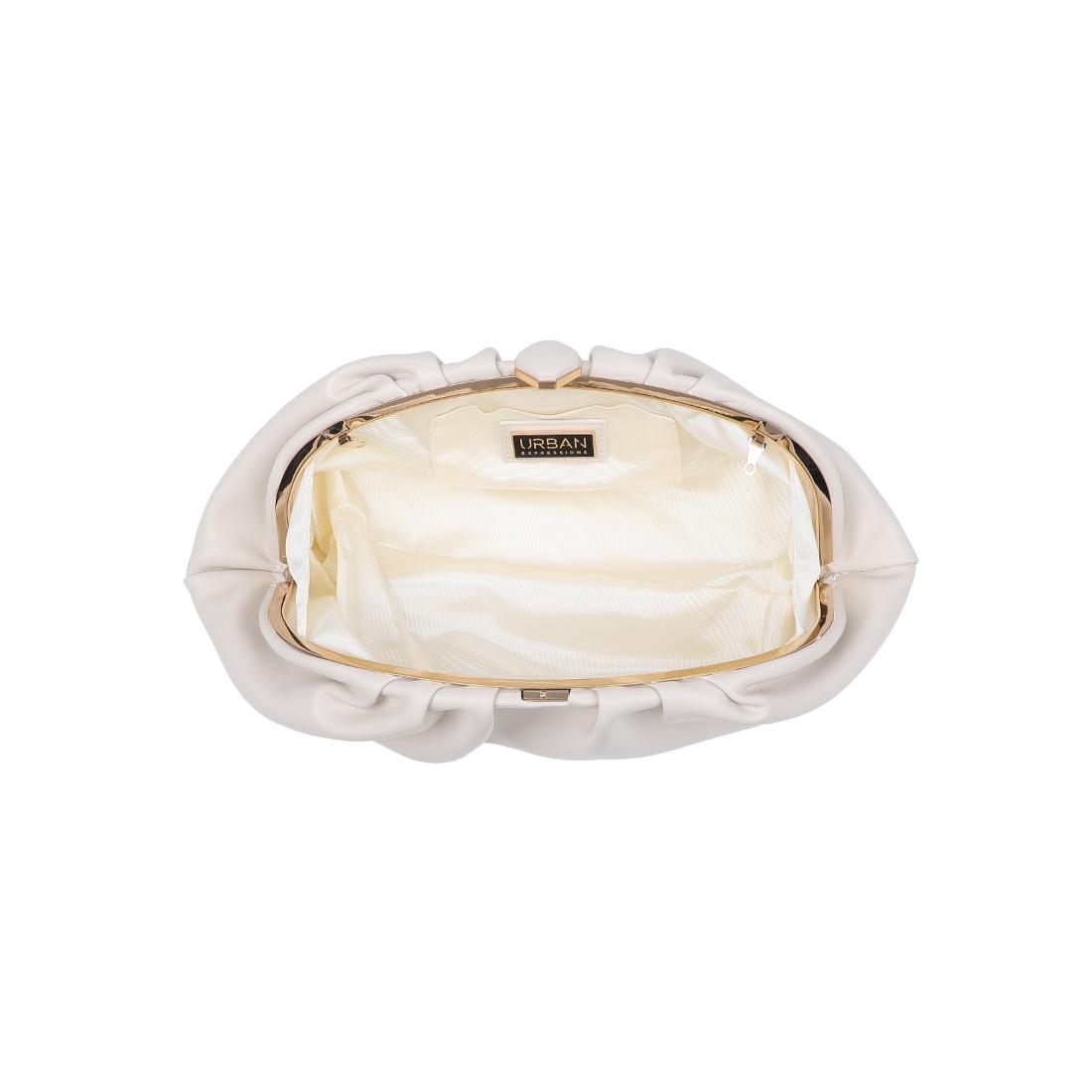 Woman wearing Ivory Urban Expressions Jennifer Clutch 840504208225 View 9 | Ivory