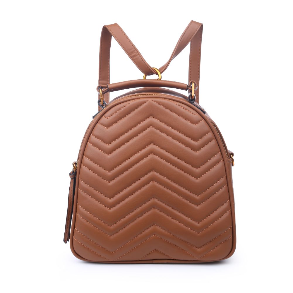 Product Image of Urban Expressions Cameron V Stitch Single Zip Backpack 840611168559 View 1 | Tan