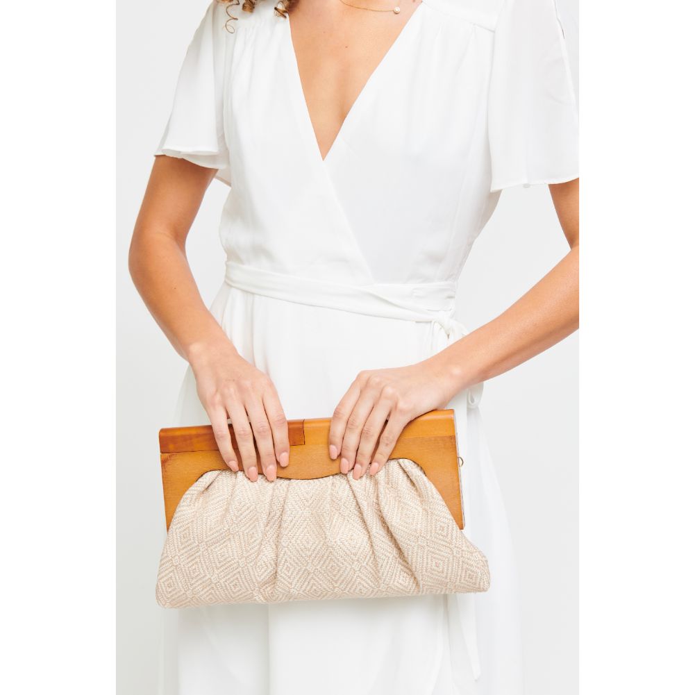 Woman wearing Natural Urban Expressions Calypso Clutch 840611182173 View 2 | Natural