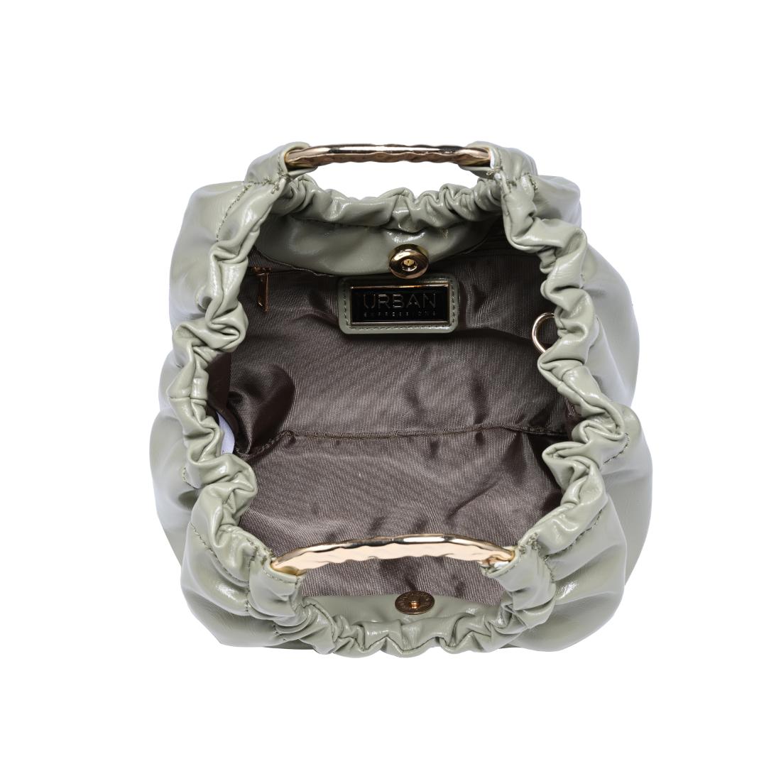 Woman wearing Sage Urban Expressions Myles Crossbody 840504204739 View 9 | Sage