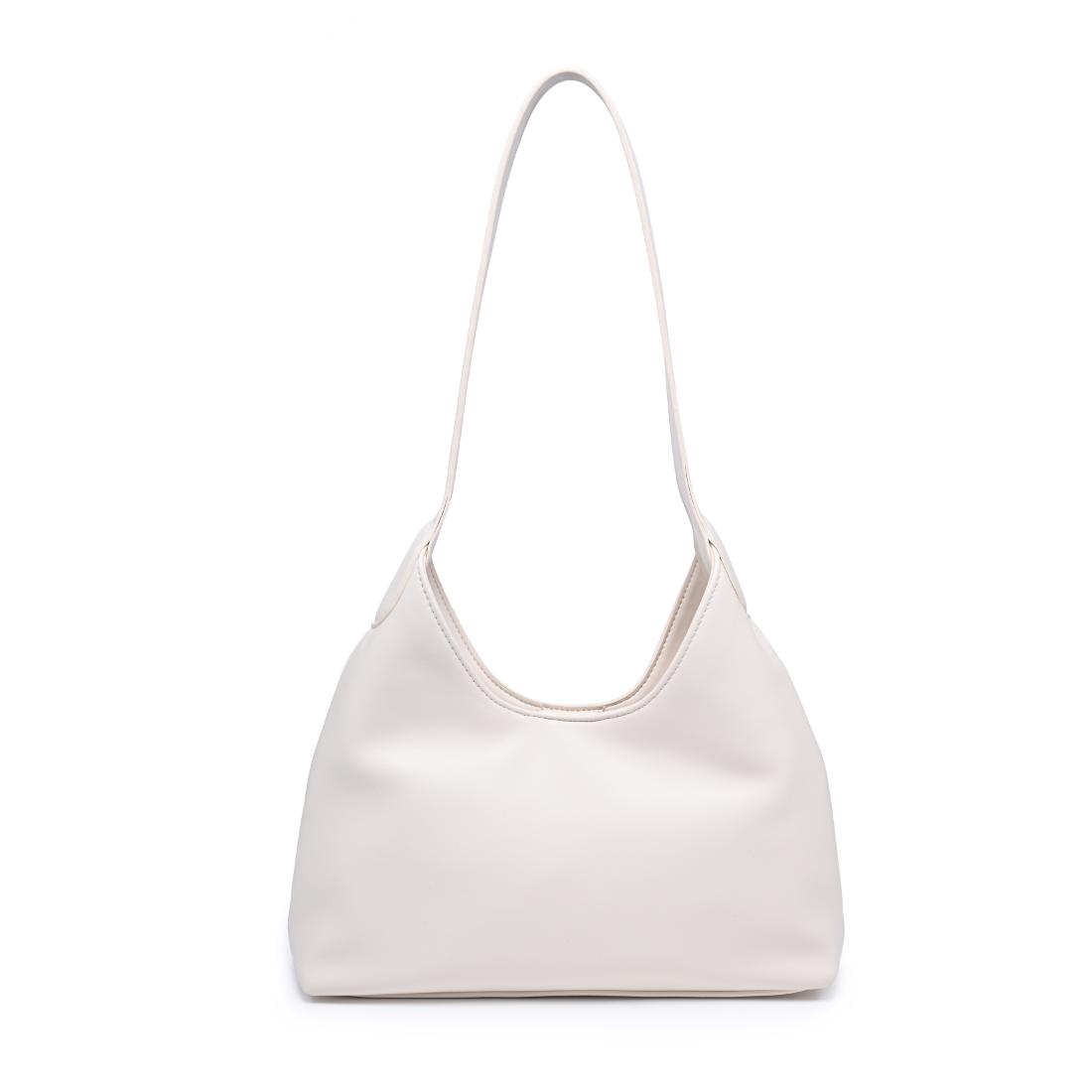 Woman wearing Oatmilk Urban Expressions Camila Shoulder Bag 840504205842 View 7 | Oatmilk