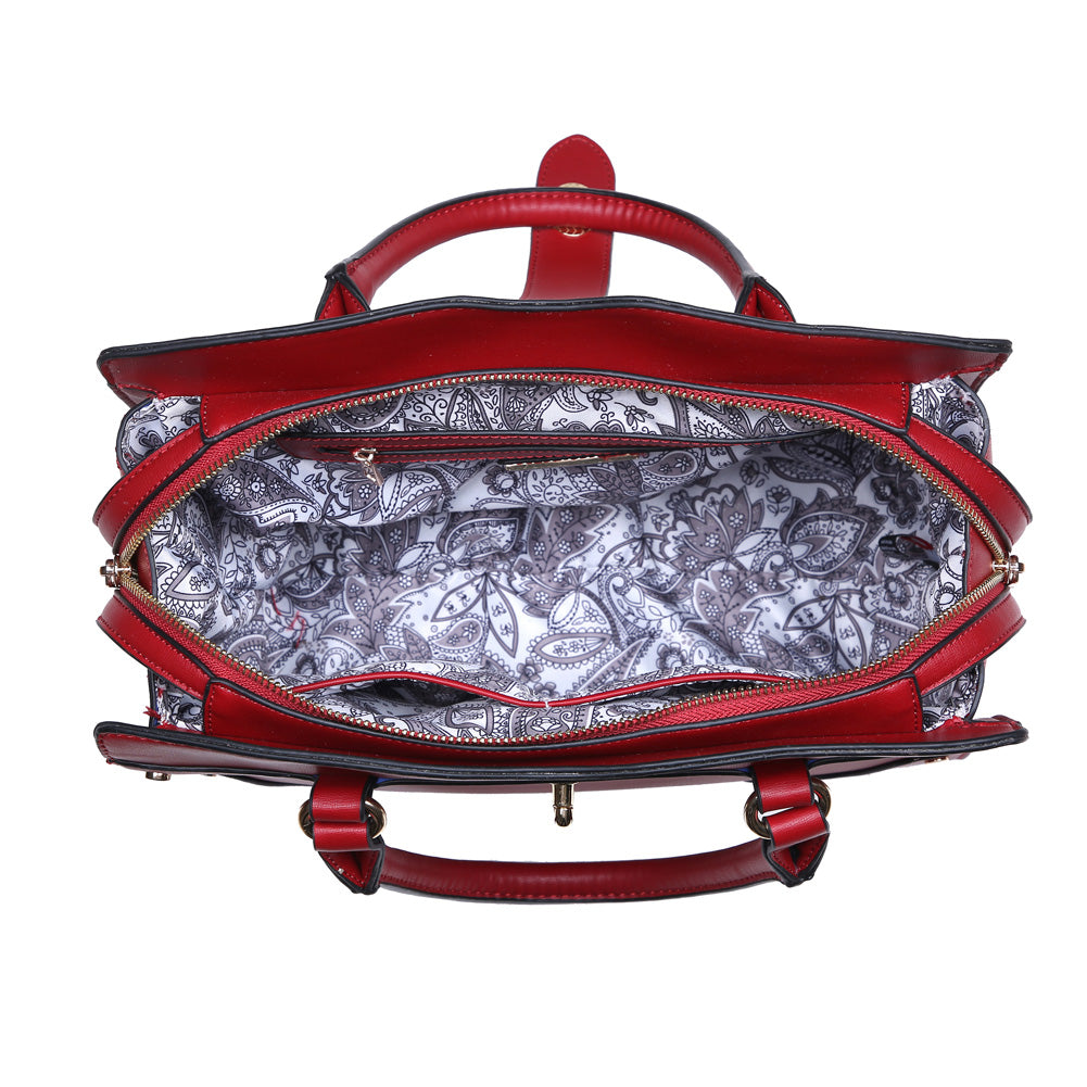 Product Image of Urban Expressions Cleo Satchel NA-840611149459 View 4 | Red