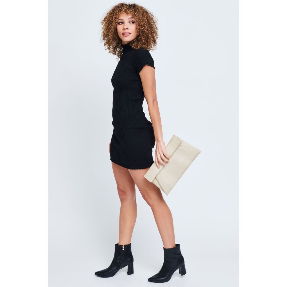 Woman wearing Cream Urban Expressions Emilia Clutch 840611159038 View 3 | Cream
