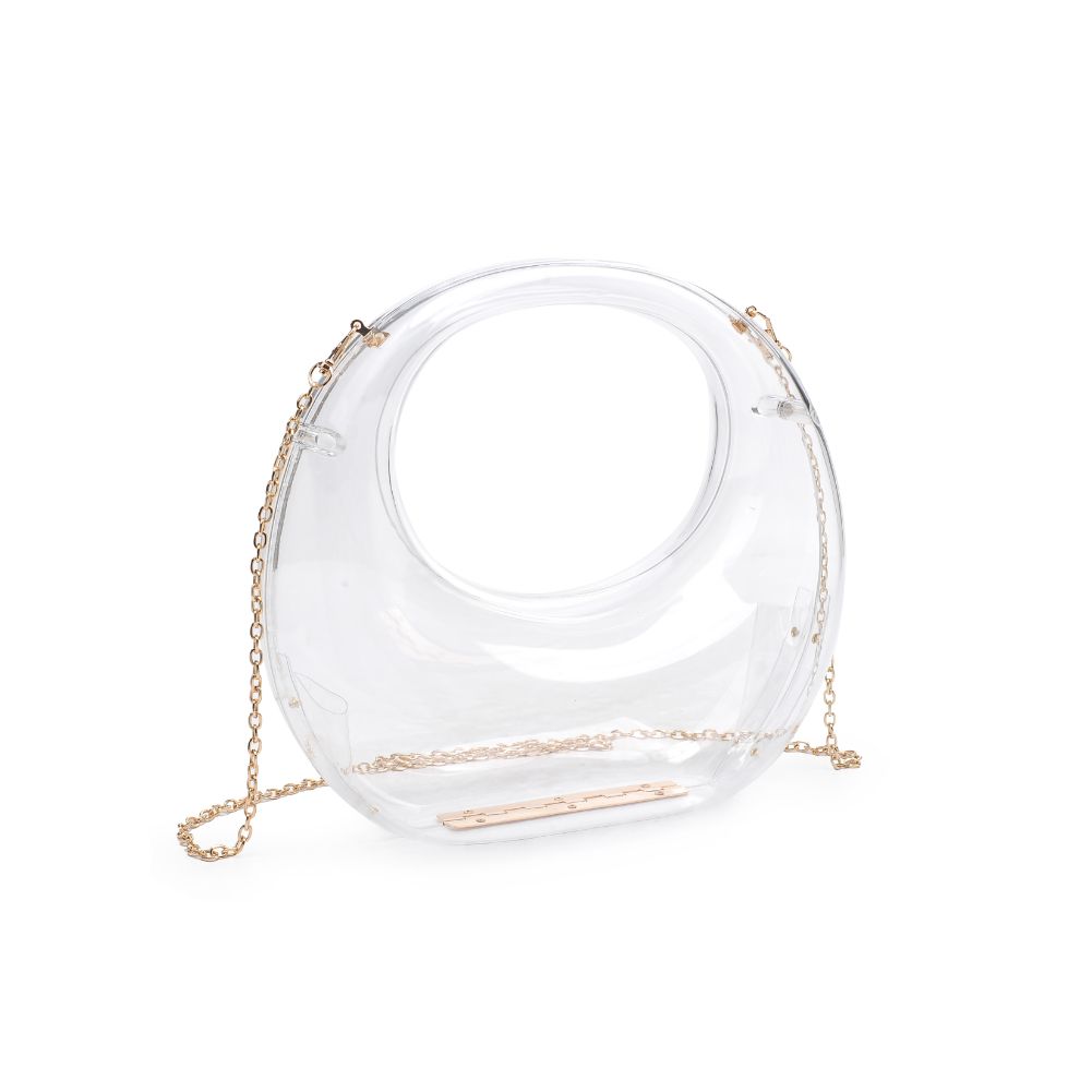 Woman wearing Clear Urban Expressions Bess Evening Bag 840611109941 View 6 | Clear