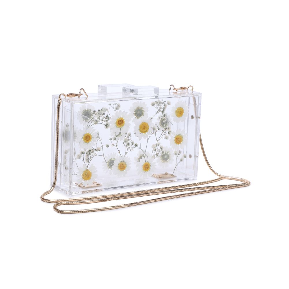 Product Image of Urban Expressions Fiore Evening Bag 840611180384 View 6 | White