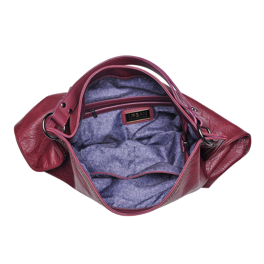 Product Image of Urban Expressions Kenya Hobo NA-840611153647 View 4 | Burgundy