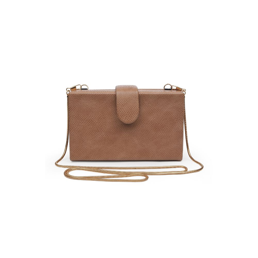 Product Image of Urban Expressions Bianca Lizard Clutch 840611165060 View 1 | Camel