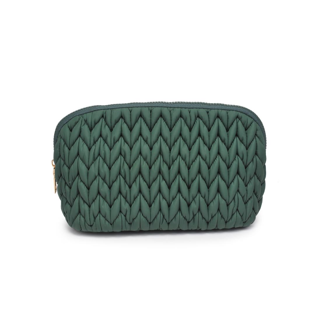 Urban Essentials Celisse Cosmetic & Travel Organizer Dome Pouch 840611197153 View 5 | Emerald