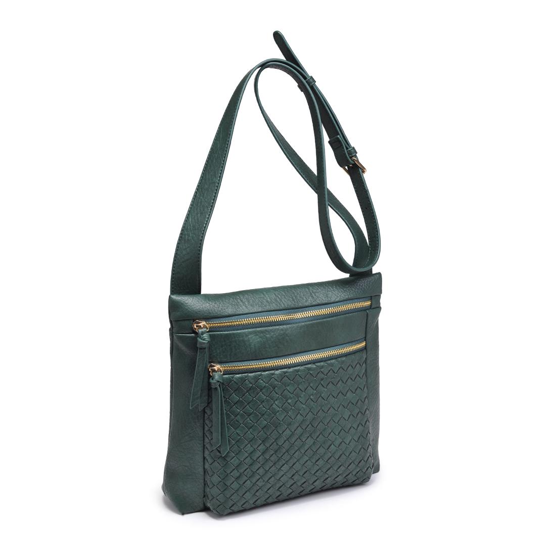 Woman wearing Emerald Urban Expressions Tessera Crossbody 840611197986 View 6 | Emerald