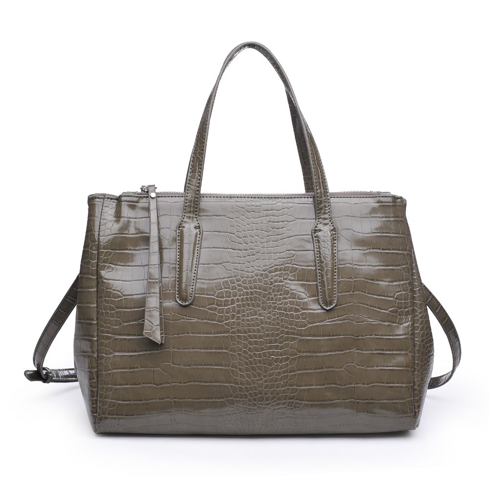 Woman wearing Olive Urban Expressions Nora Satchel 840611167378 View 5 | Olive