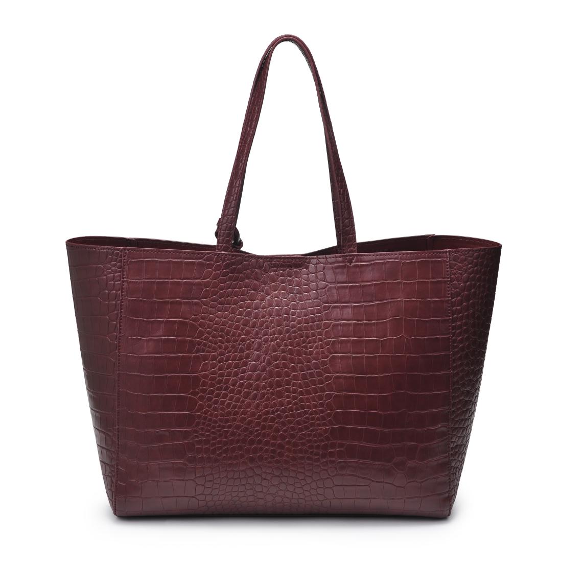 Product Image of Urban Expressions Tiffany Tote 840611198990 View 3 | Burgundy
