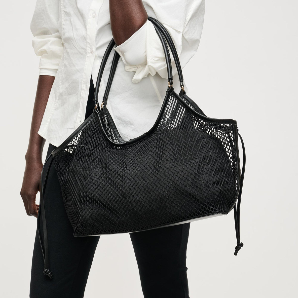 Woman wearing Black Urban Expressions Easton Tote 840504205187 View 3 | Black