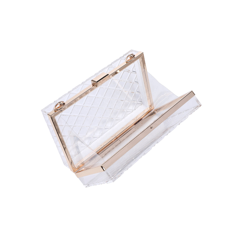 Product Image of Urban Expressions Doja Evening Bag 840611177452 View 8 | Clear