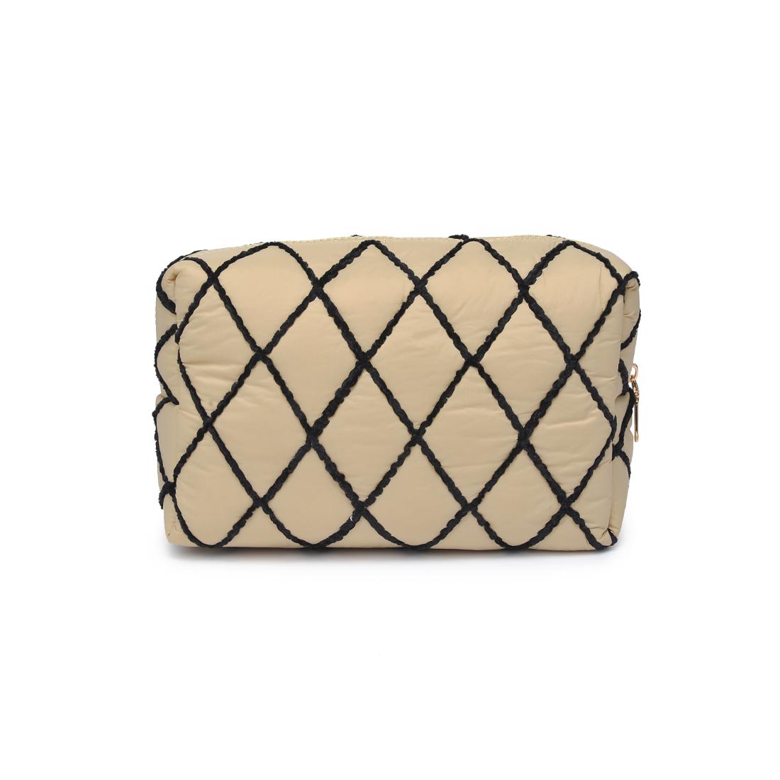 Urban Essentials Zinnia Cosmetic & Travel Organizer Pouch 818209017169 View 7 | Cream