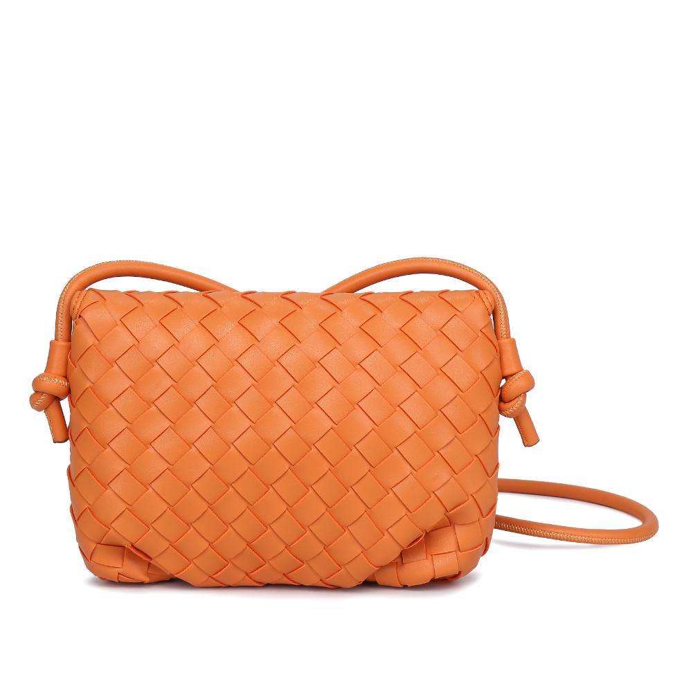 Woman wearing Orange Urban Expressions Kylo Crossbody 840611124418 View 7 | Orange