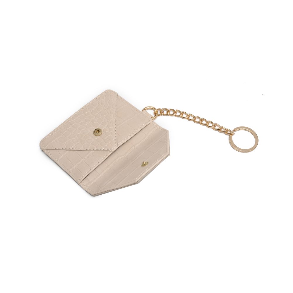 Woman wearing Almond Urban Expressions Gia - Croco Card Holder 818209018357 View 9 | Almond