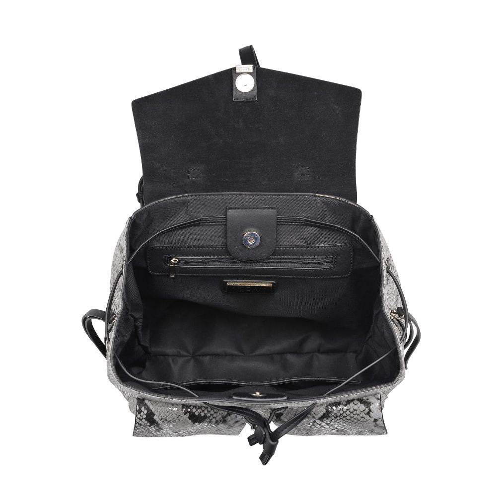 Product Image of Urban Expressions Charlize Backpack 840611168405 View 4 | Gunmetal