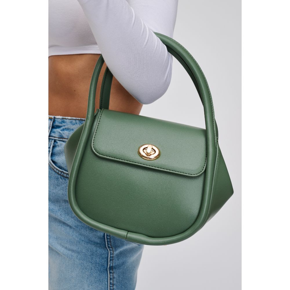 Woman wearing Sage Urban Expressions Marinette Crossbody 840611118066 View 1 | Sage