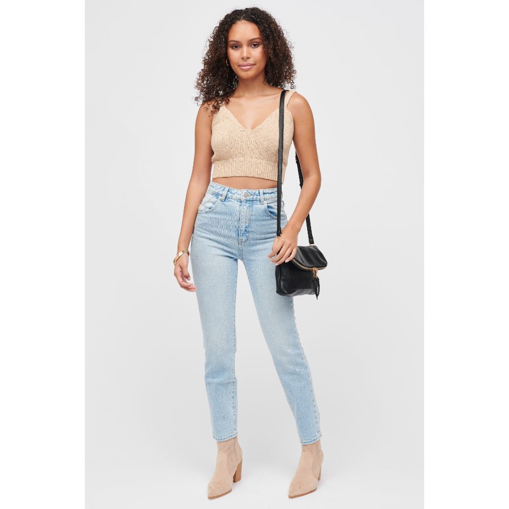 Woman wearing Black Urban Expressions Debra Crossbody 840611184665 View 4 | Black