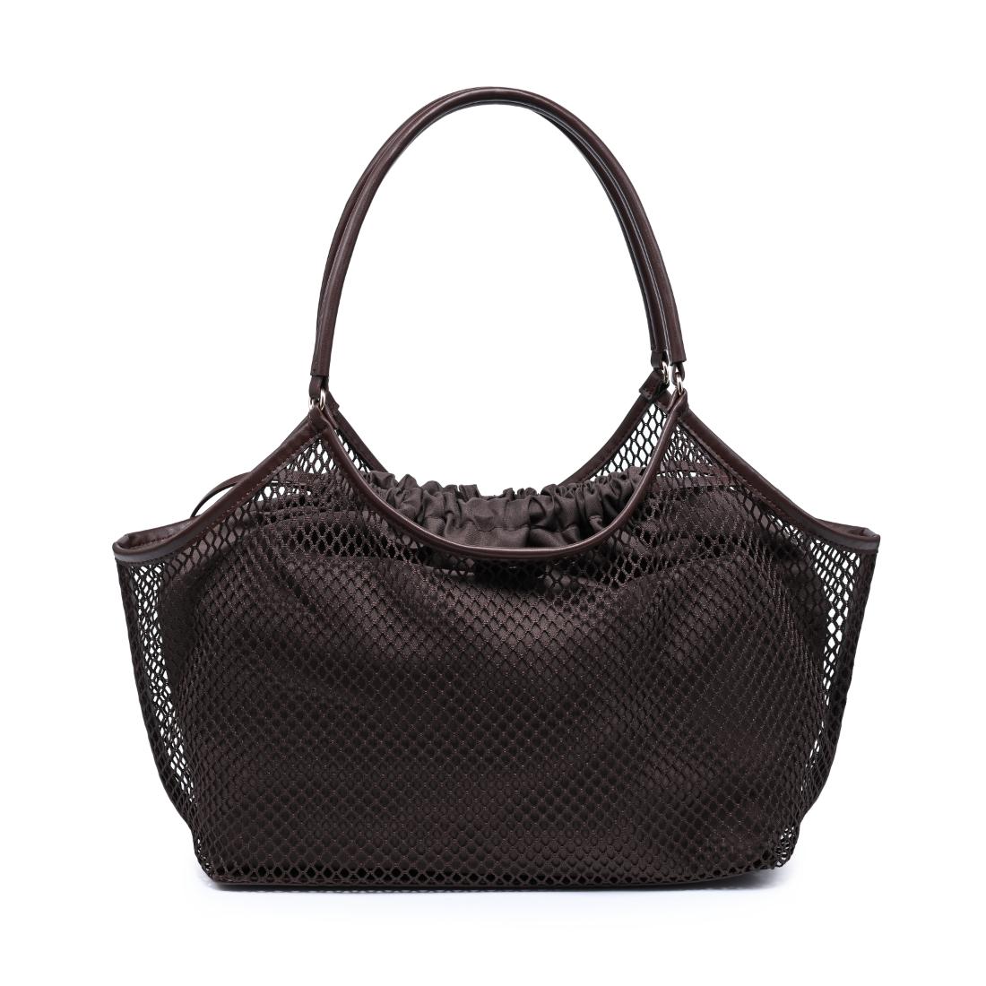Woman wearing Chocolate Urban Expressions Easton Tote 840504205200 View 7 | Chocolate