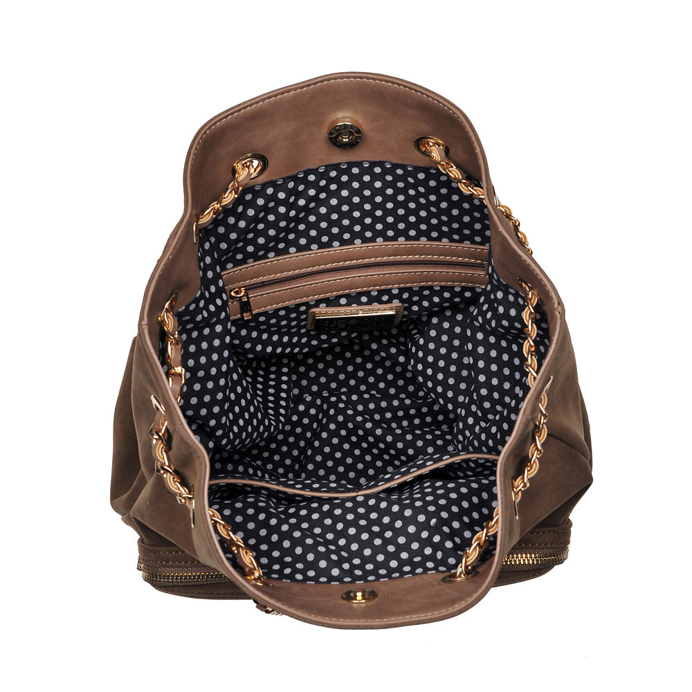 Product Image of Urban Expressions Farrah Backpack NA-840611153678 View 4 | Taupe