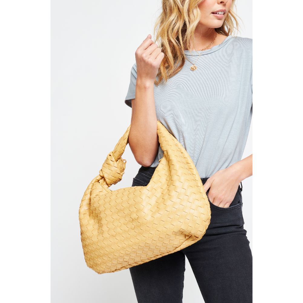 Woman wearing Daffodil Urban Expressions Vanessa Hobo 840611179791 View 1 | Daffodil