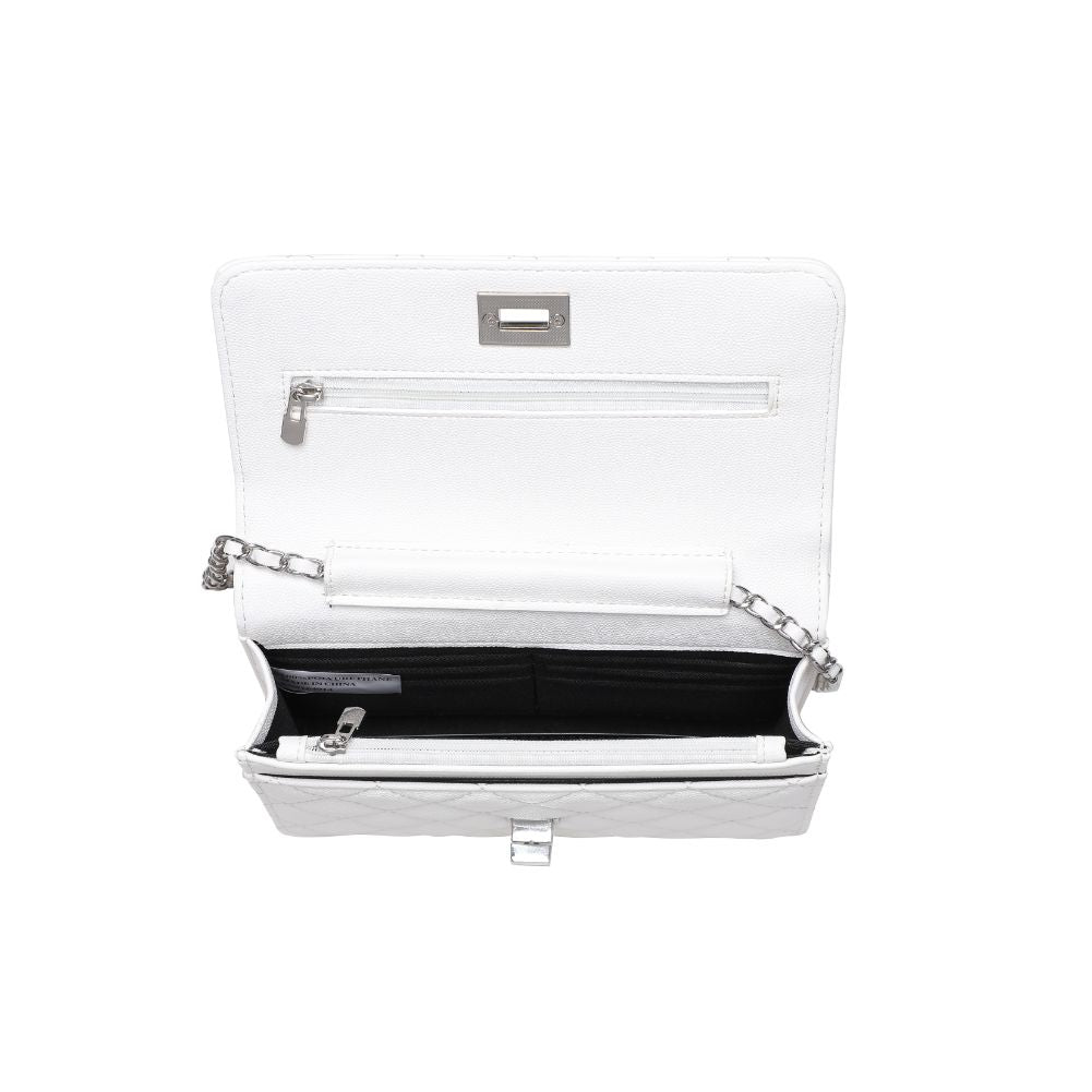 Woman wearing White Urban Expressions Ashford Crossbody 840611118042 View 9 | White