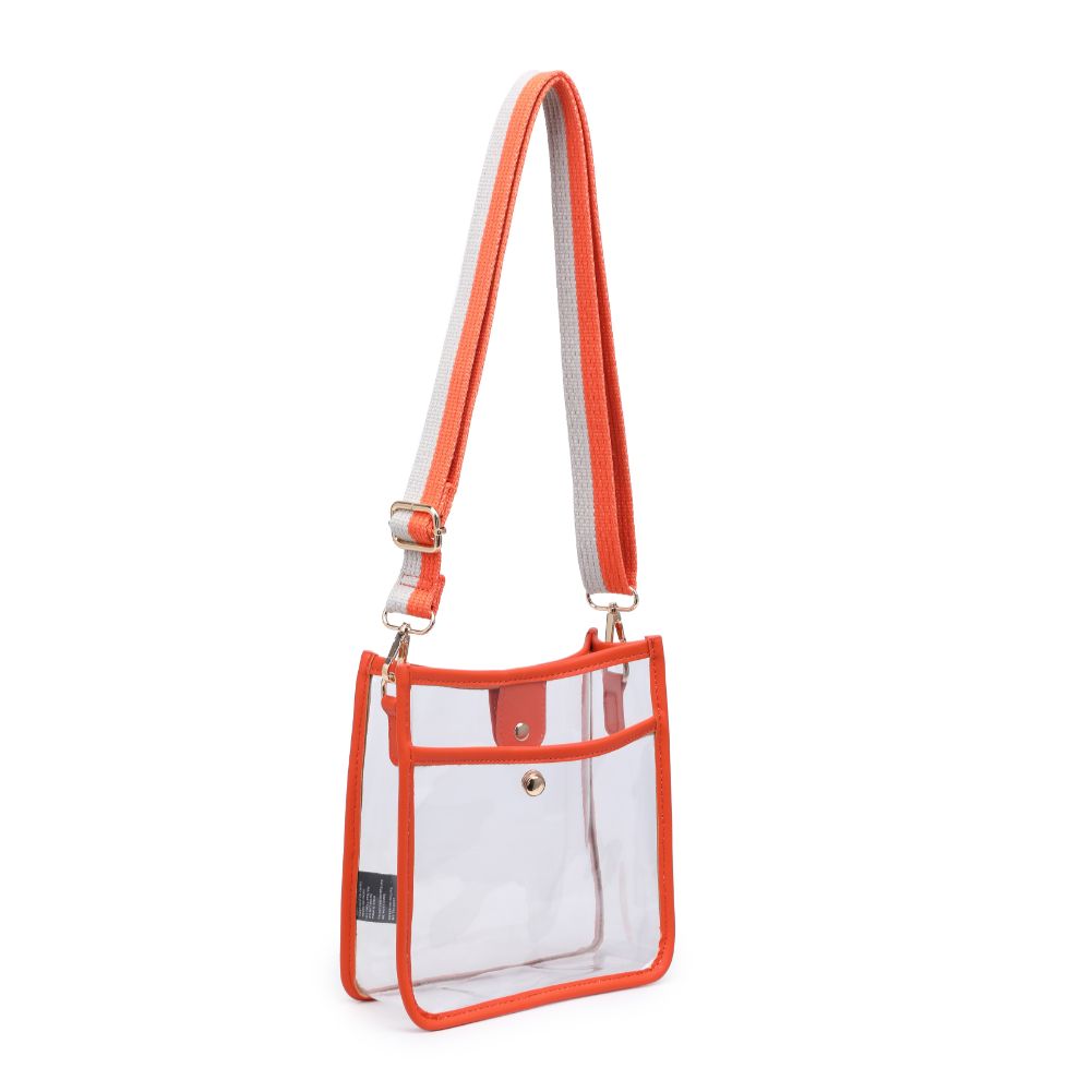 Woman wearing Orange Urban Expressions Beckham Crossbody 840611120007 View 6 | Orange