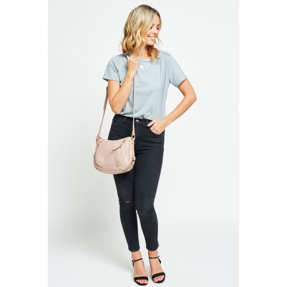Woman wearing Natural Urban Expressions Sadie Crossbody 840611177162 View 1 | Natural