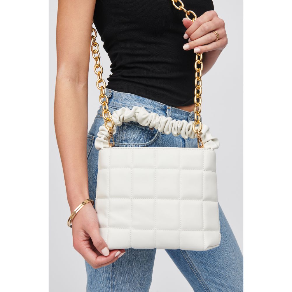 Woman wearing Ivory Urban Expressions Bexley Crossbody 818209015905 View 4 | Ivory